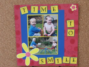 My Special Boys, With Pick a Petal and Lovely Letters stamp set and using both SU! Square Punches